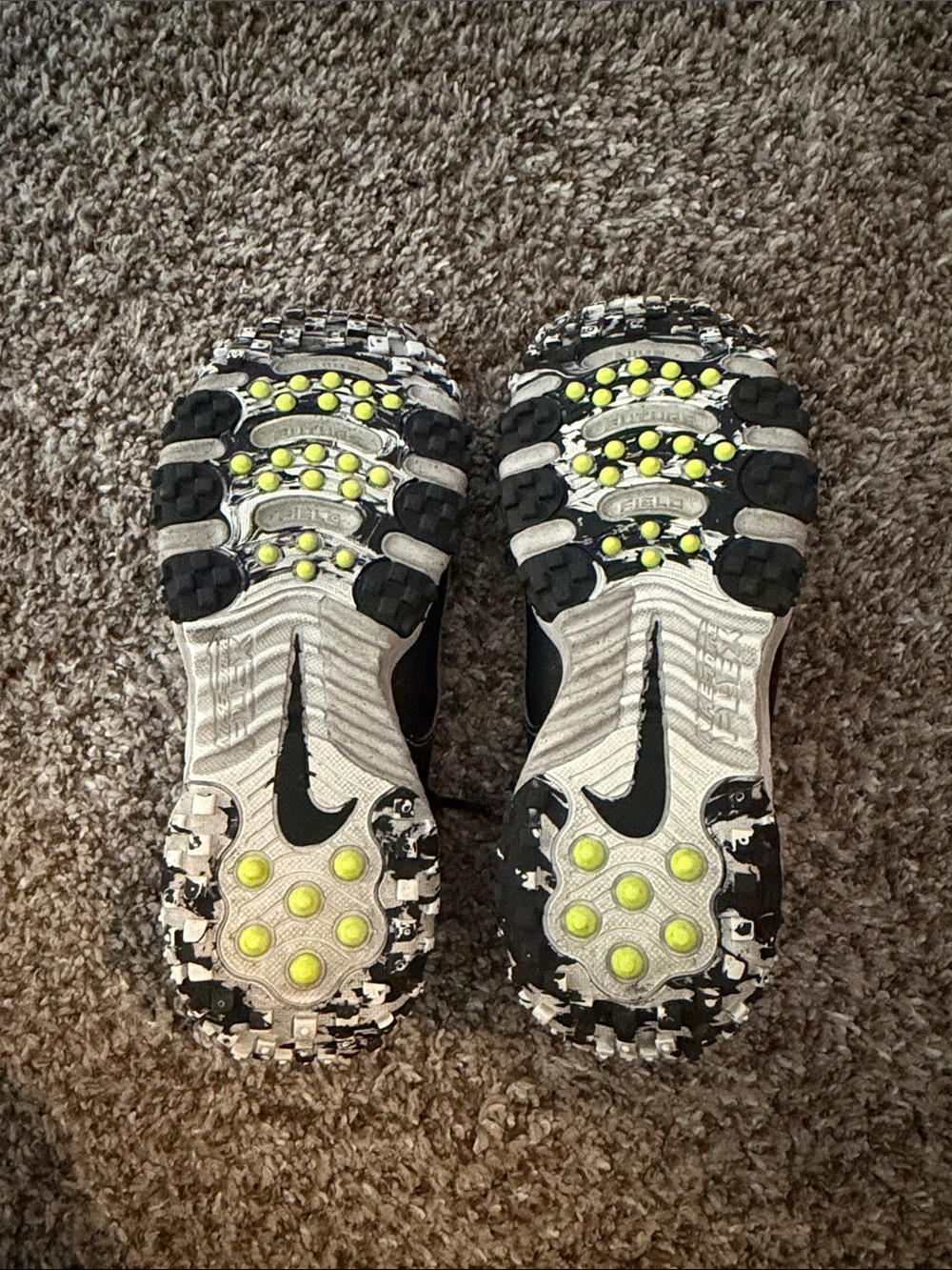 Nike Black Turf Sneakers with White Soles - Picture 4 of 4